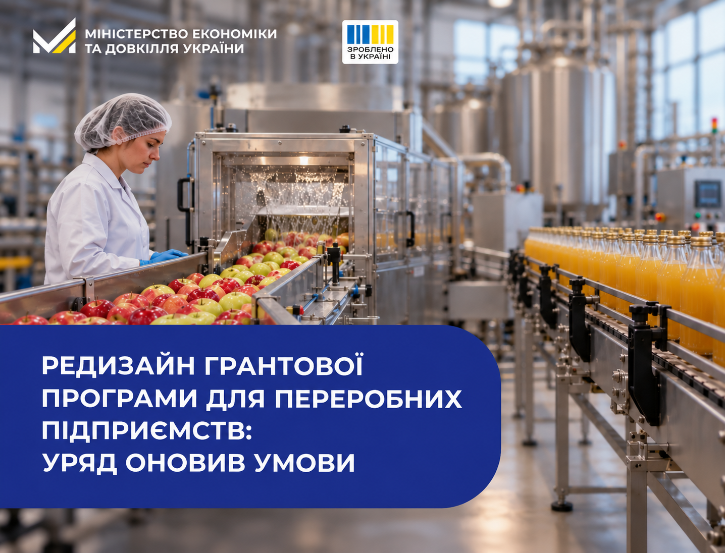 Редизайн грантової програми для переробних підприємств: Уряд оновив умови